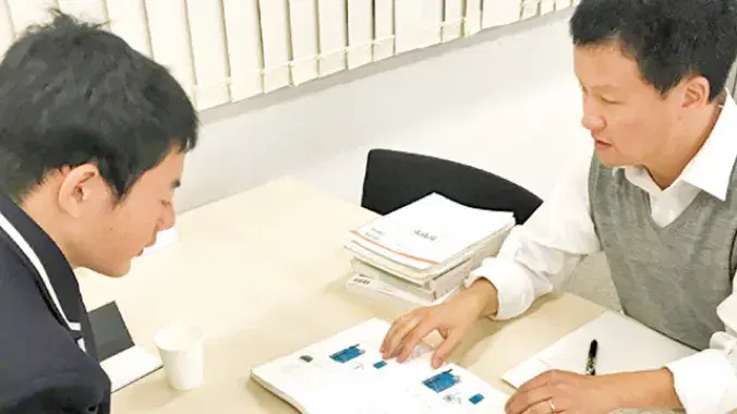 企業見学中の様子