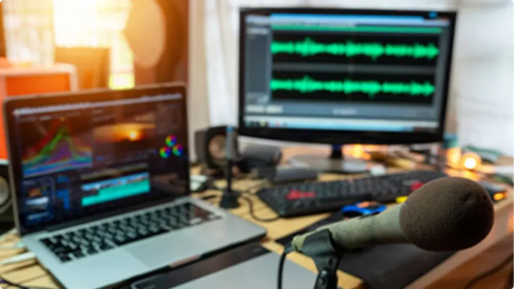 ノートPCにサウンドが写っている様子