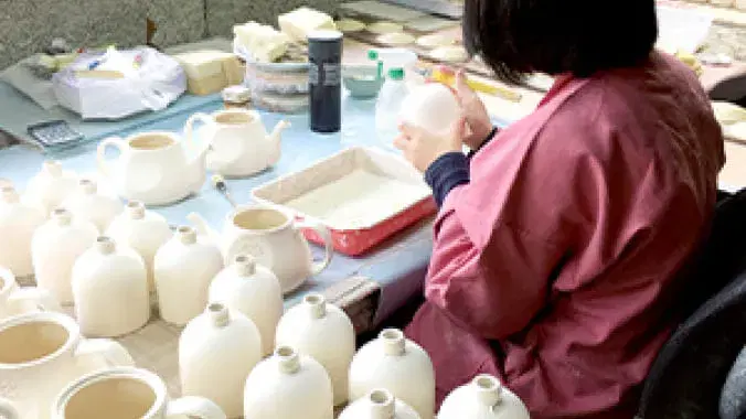 波佐見町での陶磁器制作体験