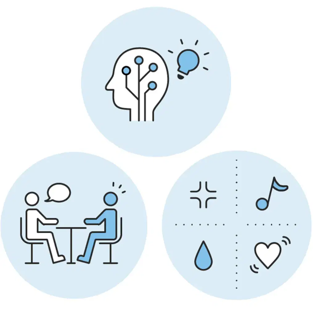 教養・思考力・実践力のイラスト