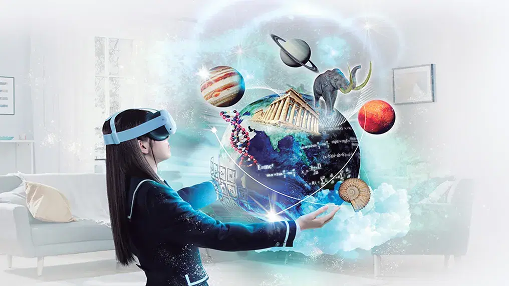 Illustration of using VR