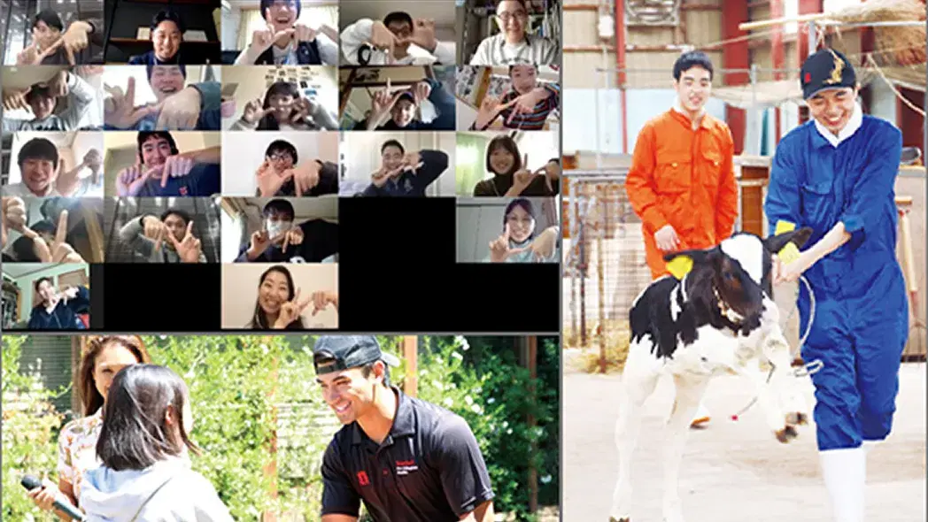 学生たちが課外授業に取り組む様子の写真