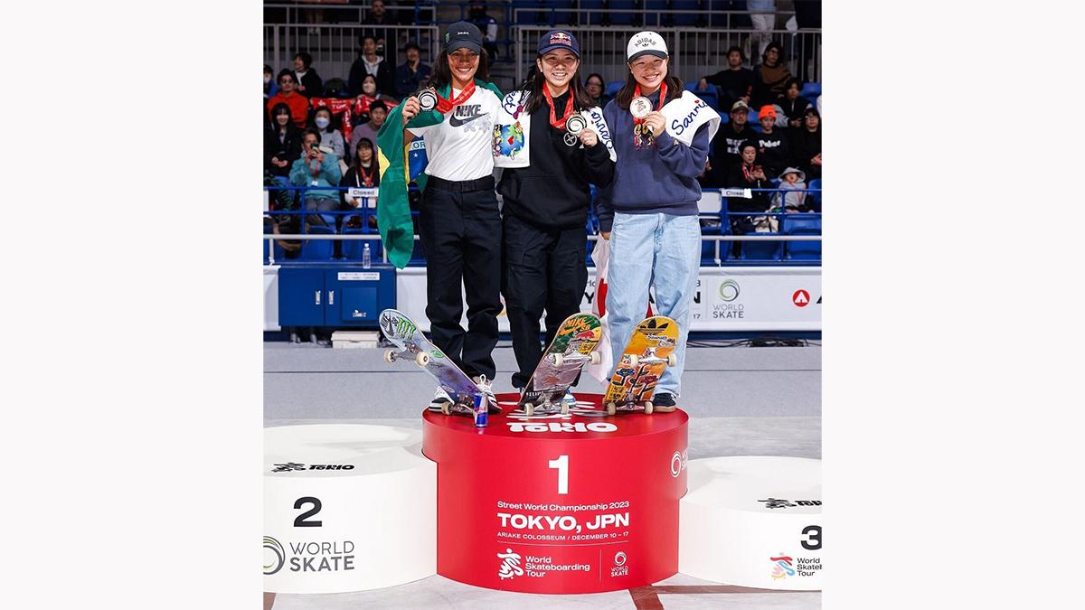 織田夢海さん「ワールドスケートボードストリート世界選手権2023東京」で優勝