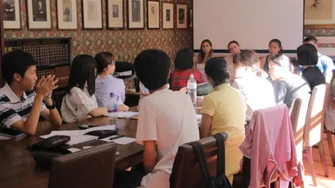 オックスフォード大学見学ツアーの様子