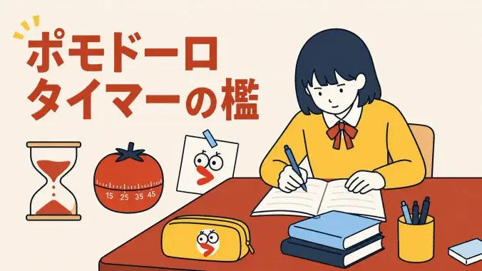 タイマーがセットされた自習室。勉強をサボりたくない人、集合!