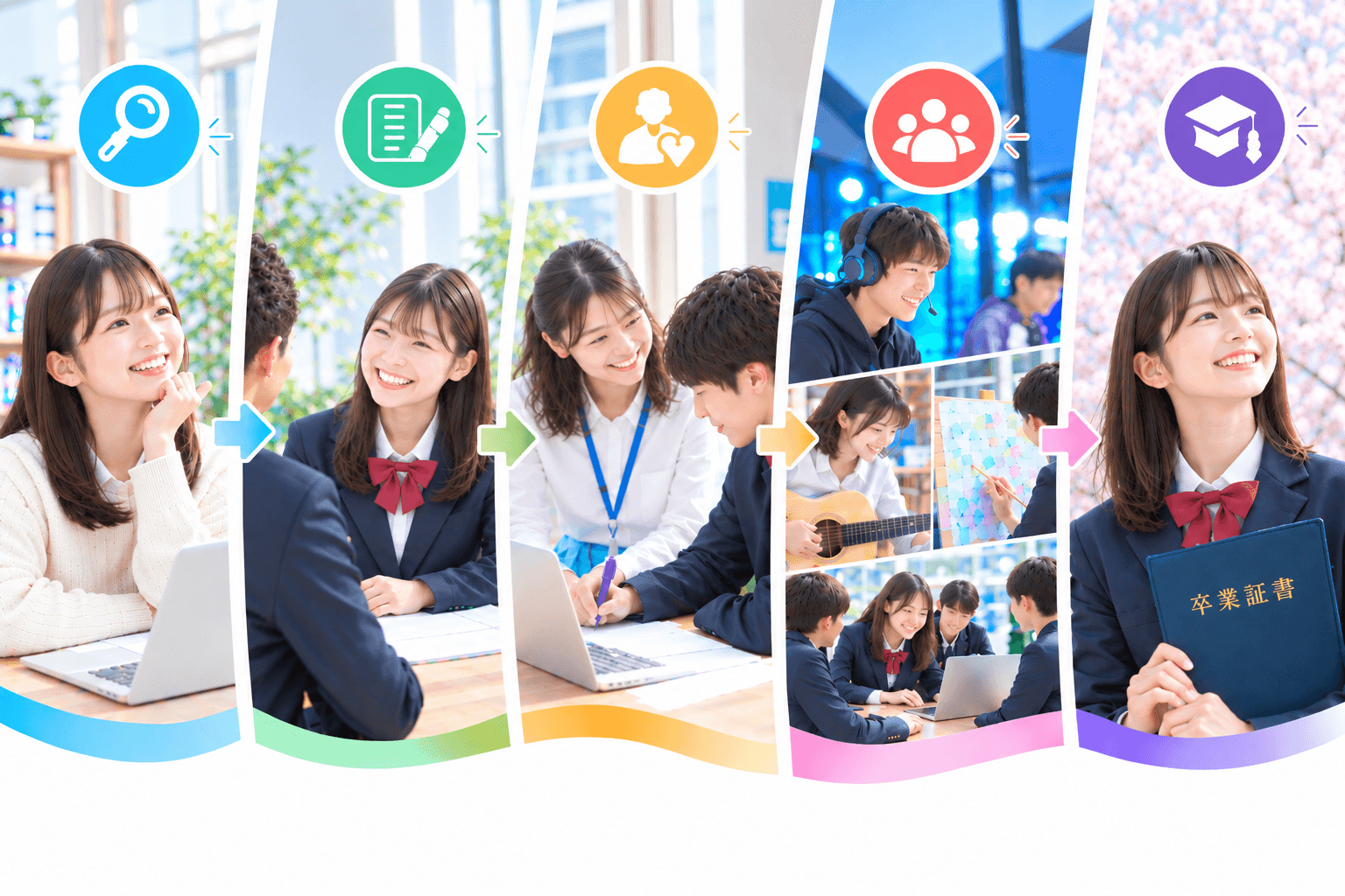 通信制高校での入学から卒業までの流れとは?
