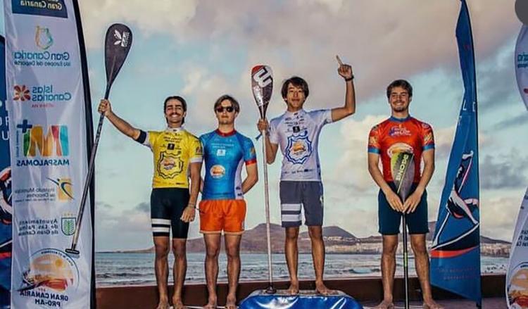福田カポノ瑳介さん <br> SUP (スタンドアップパドル)サーフィン「Gran Canaria Pro-Am」で優勝のサムネイル