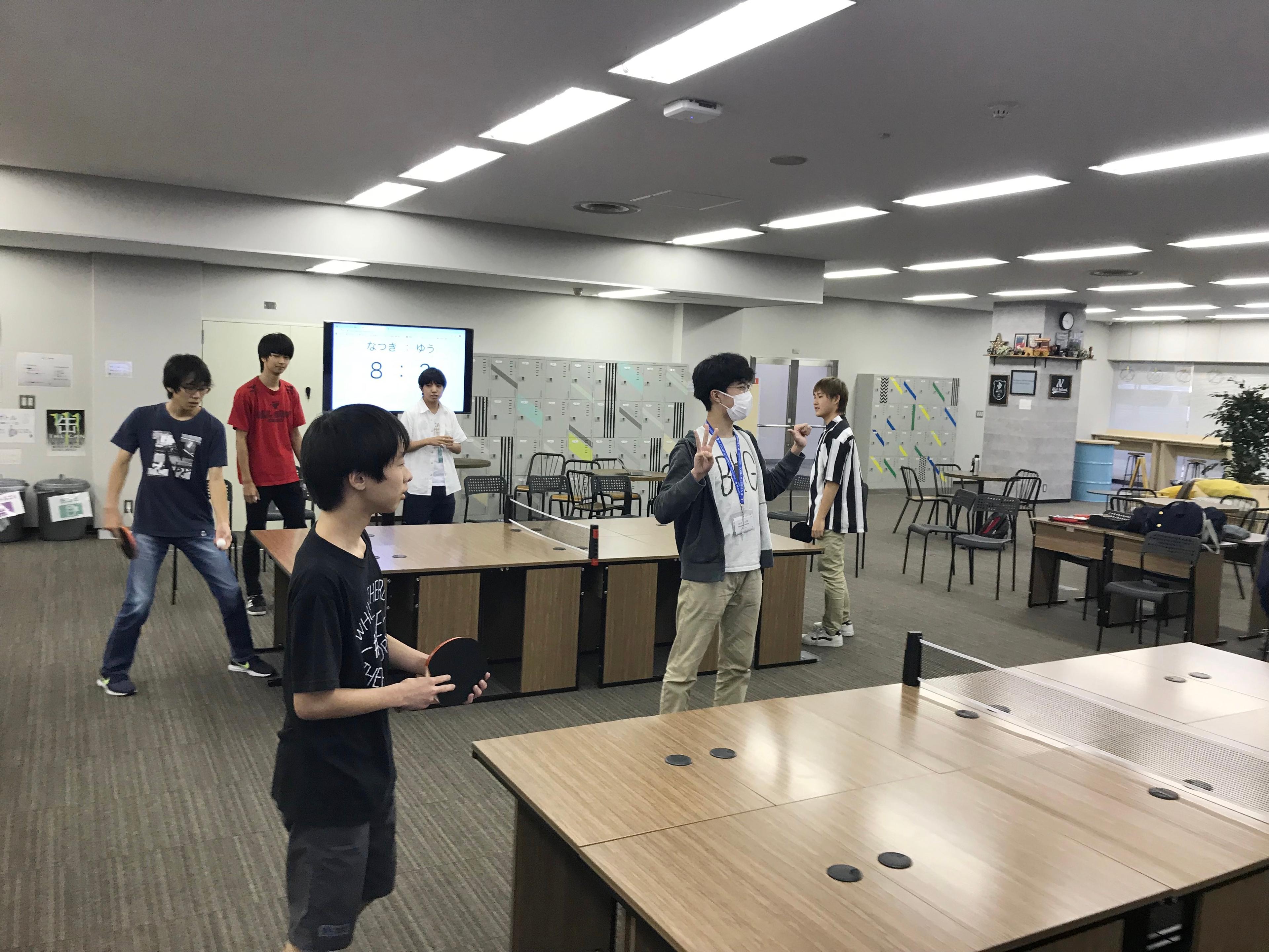 立川キャンパス初の放課後イベント「卓球大会」を開催