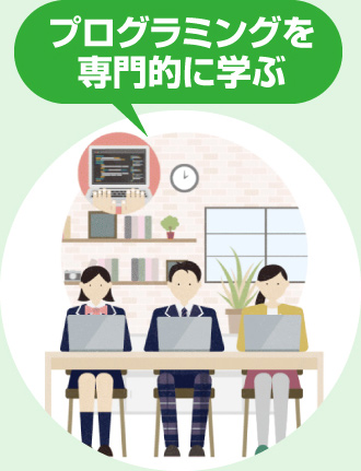 プログラミングを専門的に学ぶ