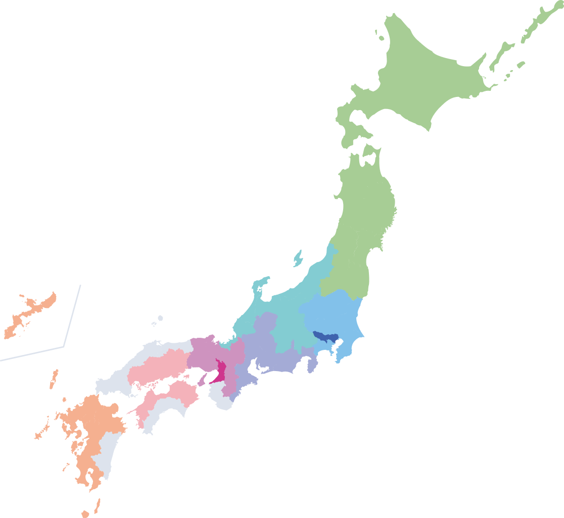 日本列島の地図